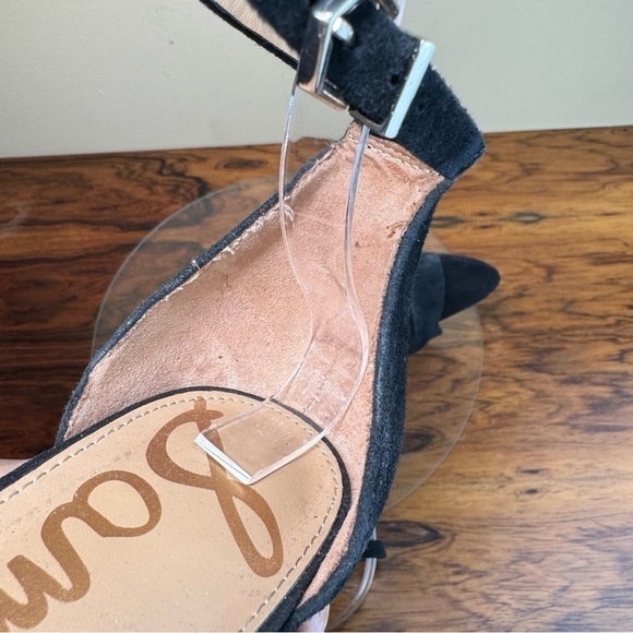 NEW Sam Edelman Yancy black Suede Heel Sandals - Picture 13 of 14